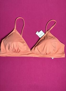 Essentials UPF 50+ Peach Bikini Swim Top XXL